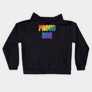 Rainbow Proud Son LGBTQ Pride Kids Hoodie